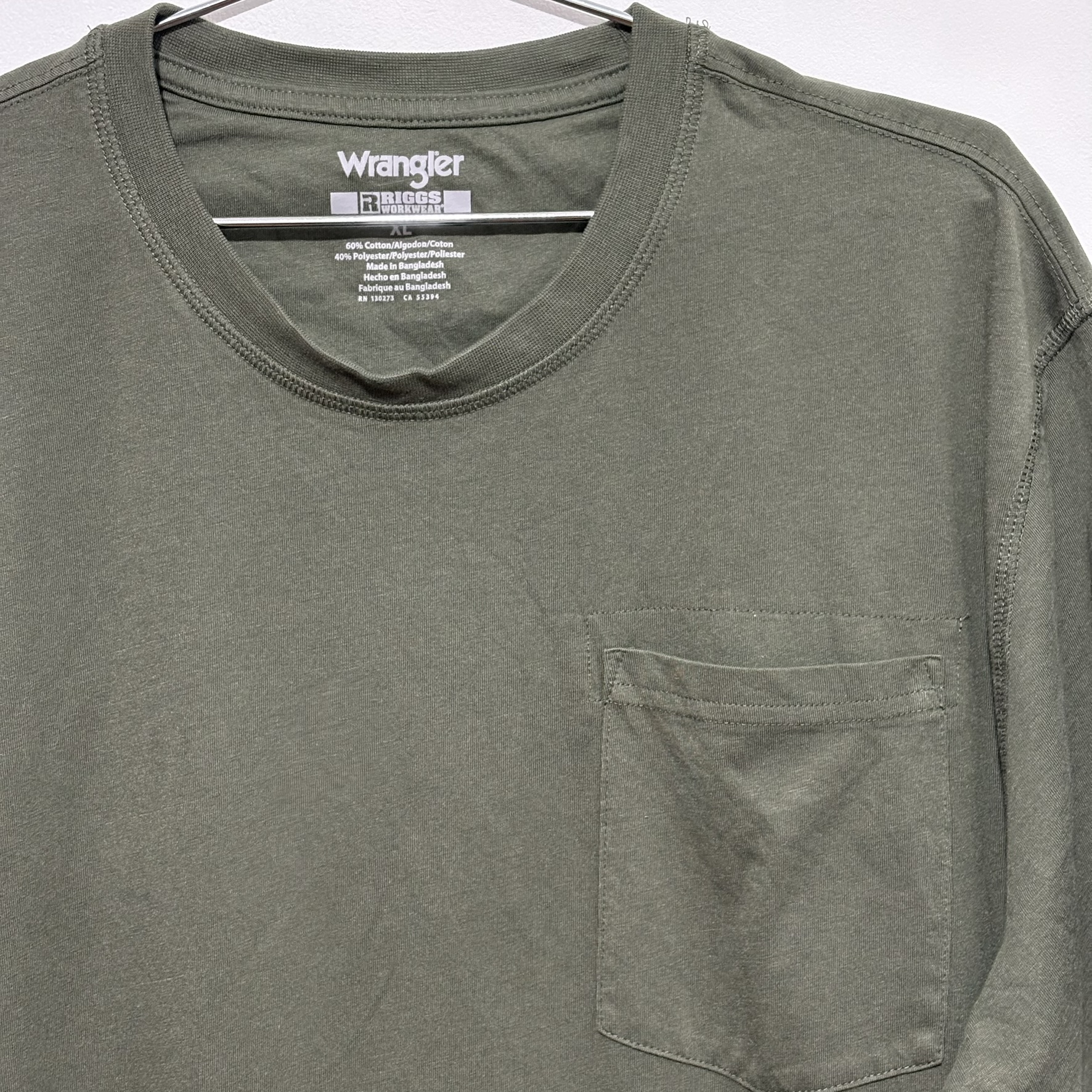 Remera Wrangler verde militar - Imagen 3