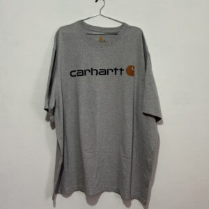 Remera Carhartt Gris con Estampado Adelante y Atras