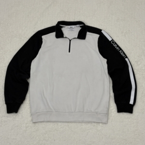 Buzo Calvin Klein Medio Cierre Blanco